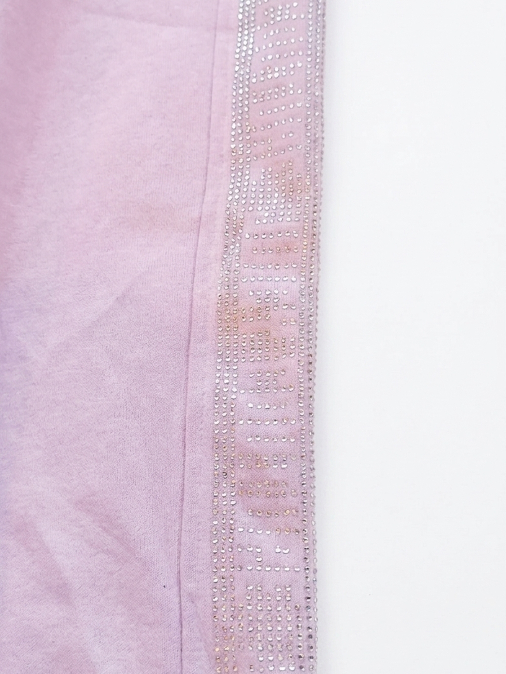 Juicy Couture Lilac Rhinestone Logo Flare Sweatpants Women's XS - Picture 4 of 9